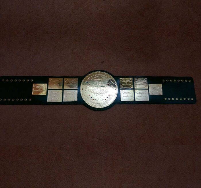 WWF Big Green World Heavyweight Wrestling Champion Leather Belt