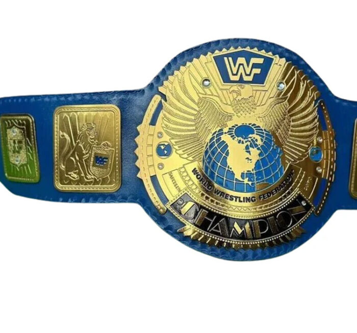 WWF Block Logo Heavyweight Wrestling Championship Belt